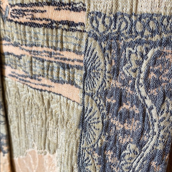 Women's Patchwork Pink Floral Blazer Cottagecore Boho Made in Germany Vintage - Picture 7 of 16